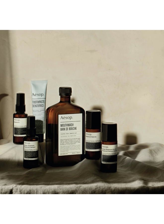 Herbal Deodorant Roll on | Alcohol Free | Reduces + Masks Underarm Odor | Sage Leaf, Zinc Ricinoleate, Wasabi Extract | 1.7 oz / 50mL - view 5